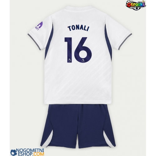 Otroški Nogometni dresi Tottenham Hotspur Sandro Tonali #16 Domači 2026-27 Kratek Rokav (+ Kratke hlače)